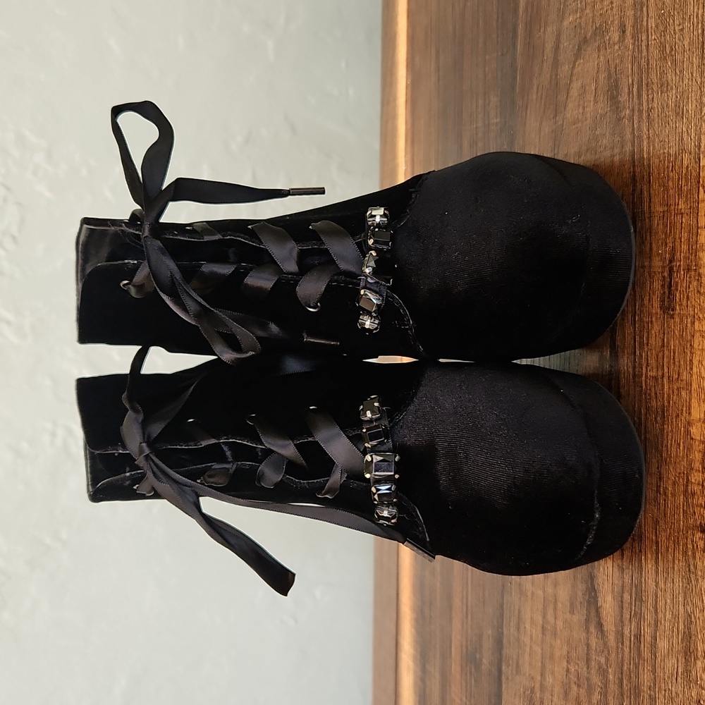 Velvet Ankle Boots